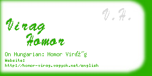 virag homor business card